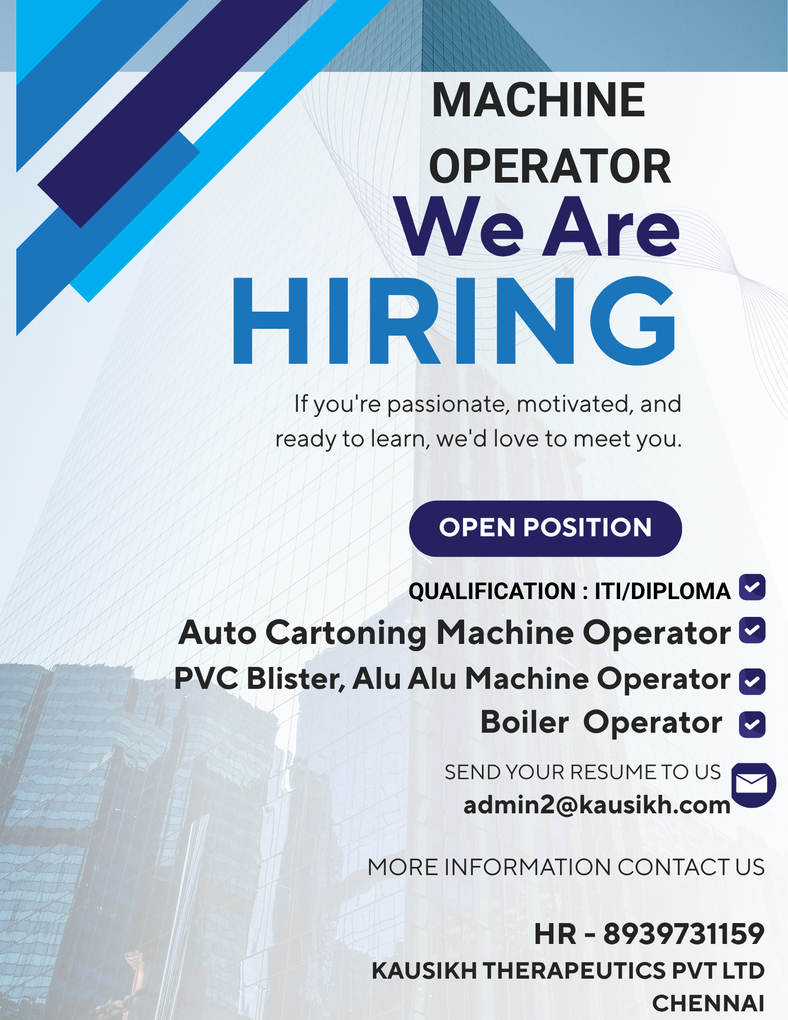 MACHINE OPERATOR